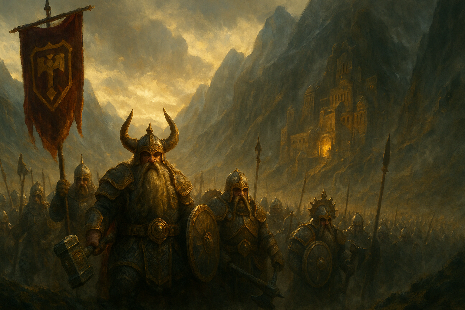 Dwarfen Mountain Holds: original Sprue Sentry army artwork